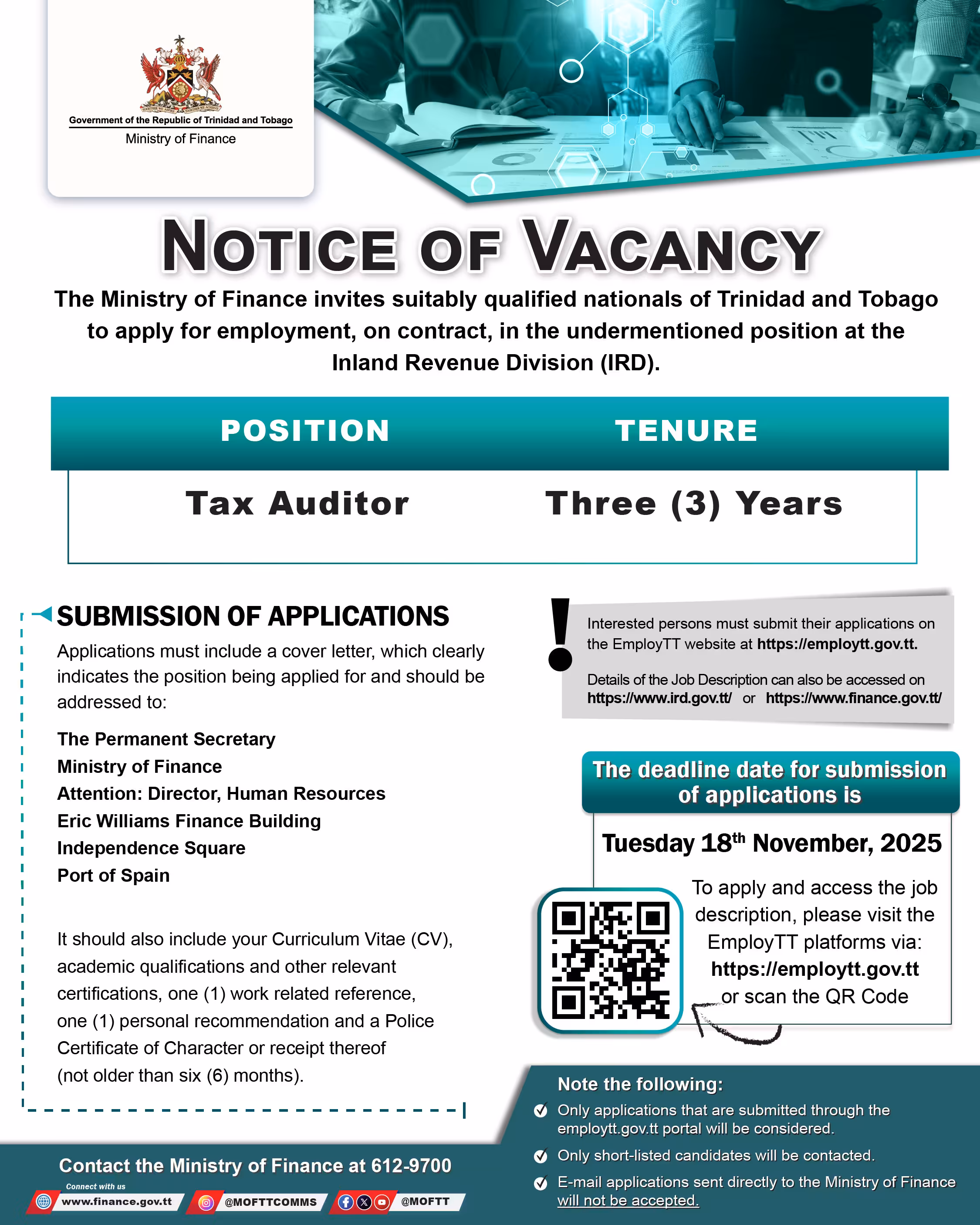 notice of vacancy